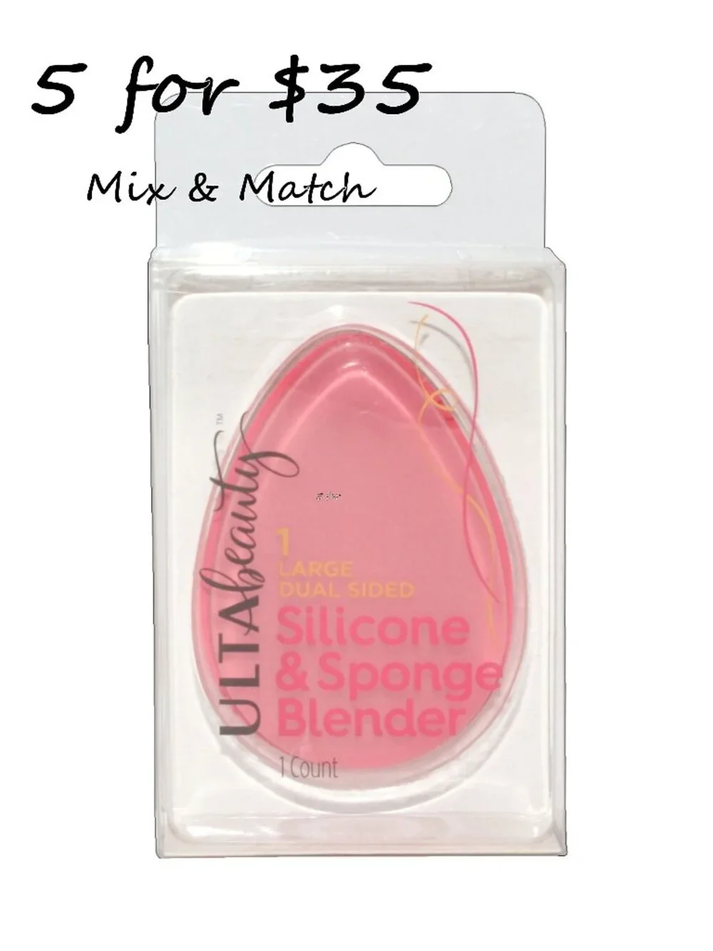 Ulta Beauty Large Dual-Sided Silicone & Sponge Blender